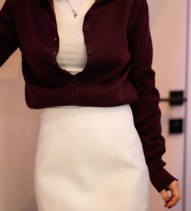 Светр Collar Mood Wine | Showroom By Nona — зображення 2