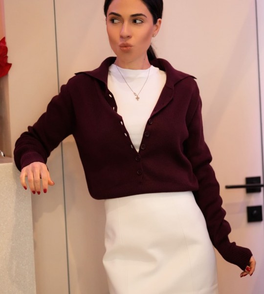 Светр Collar Mood Wine