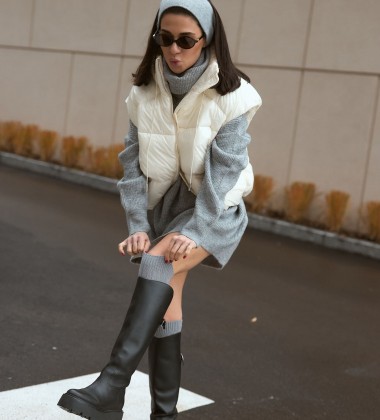 Жилетка Glossy Puff Milk | Showroom By Nona — зображення 6 Жилетка Glossy Puff Milk | Showroom By Nona — зображення 6