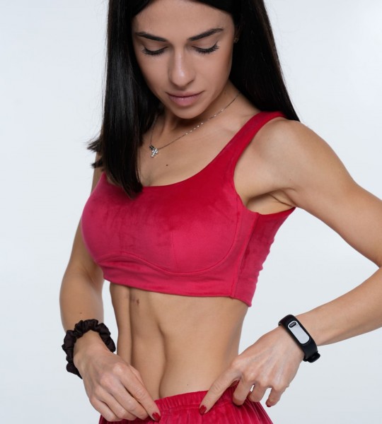 Топ Velour Curve Червоний