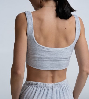 Топ Velour Curve Grey  | Showroom By Nona — зображення 3