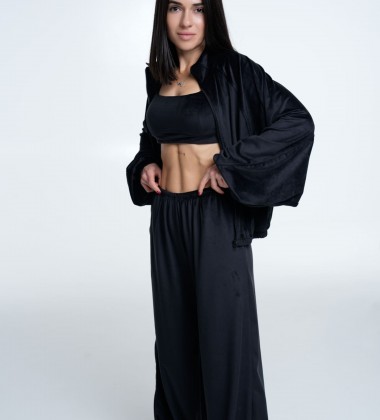 Топ Velour Curve Чорний | Showroom By Nona — зображення 2