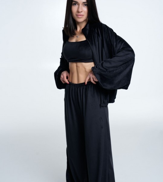 Топ Velour Curve Чорний | Showroom By Nona — зображення 2