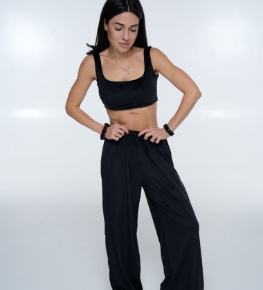 Топ Velour Curve Чорний | Showroom By Nona — зображення 3