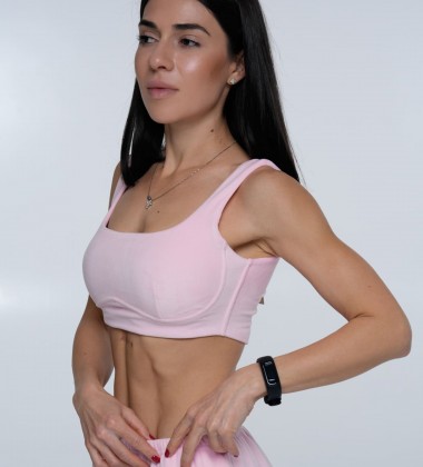 Топ Velour Curve Рожевий | Showroom By Nona