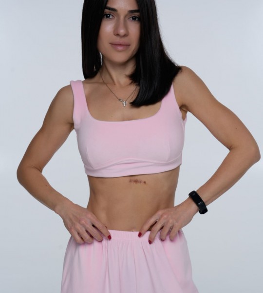 Топ Velour Curve Рожевий | Showroom By Nona — зображення 2