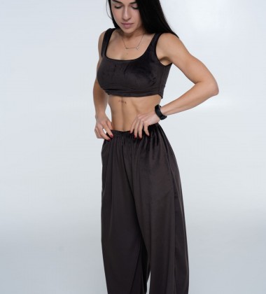 Топ Velour Curve Шоколад | Showroom By Nona — зображення 3