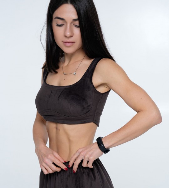 Топ Velour Curve Шоколад