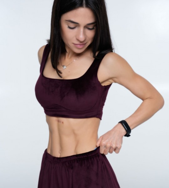 Топ Velour Curve Вино