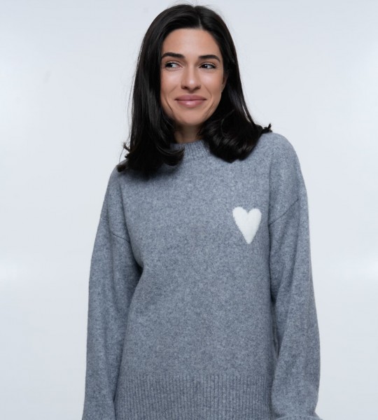 Светр Heart Cozy Grey