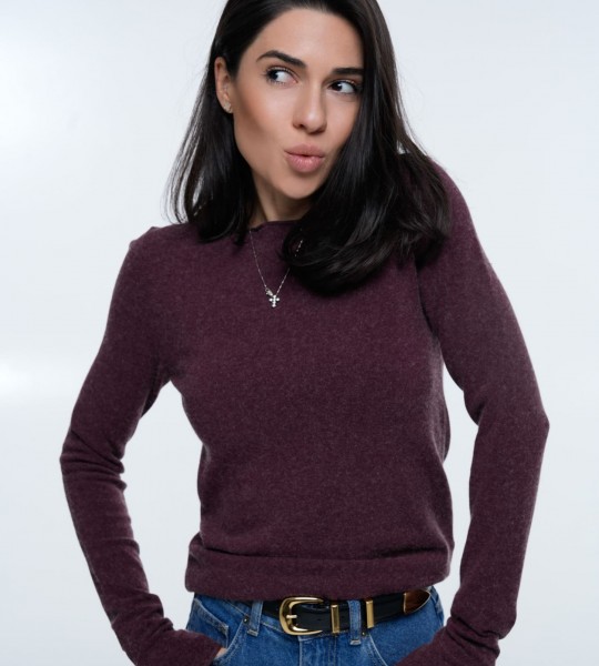 Лонгслів Cashmere Touch Plum | Showroom By Nona — зображення 4