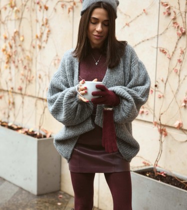 Кардиган Fluffy Relax Grey