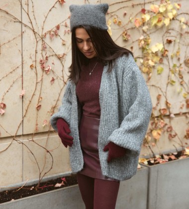 Кардиган Fluffy Relax Grey | Showroom By Nona — зображення 7