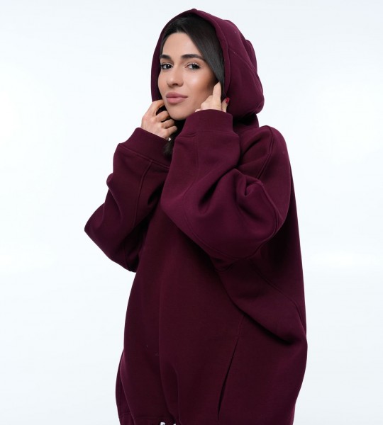 Худі Volume Sphere Burgundy | Showroom By Nona — зображення 2