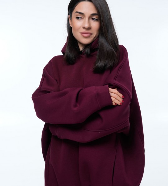 Худі Volume Sphere Burgundy | Showroom By Nona — зображення 5