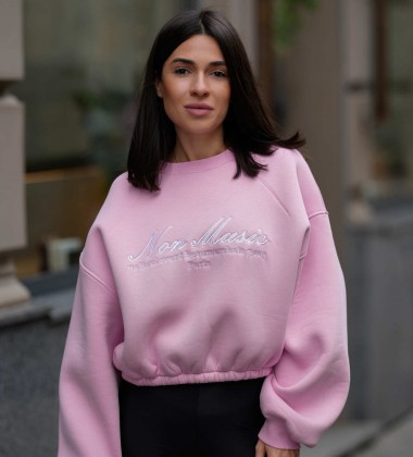 Світшот Non Music Pink | Showroom By Nona