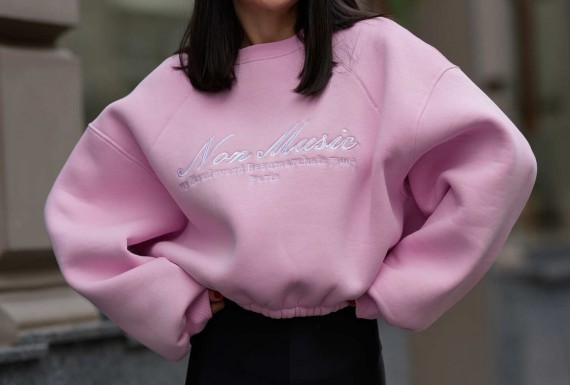 Світшот Non Music Pink