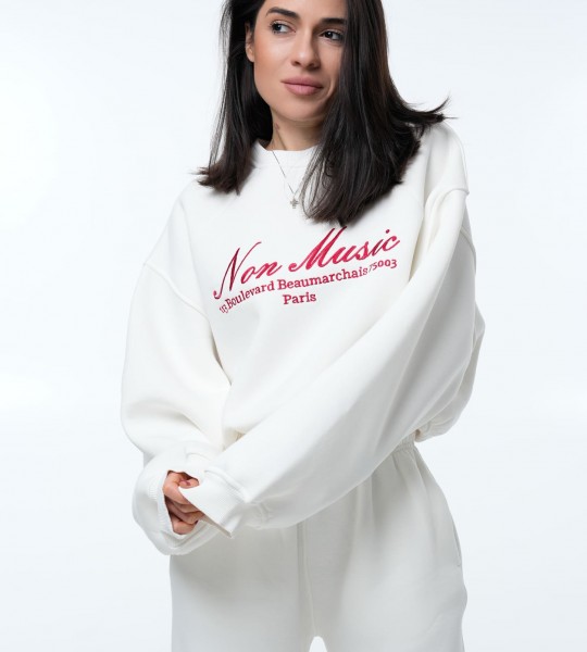 Світшот Non Music White