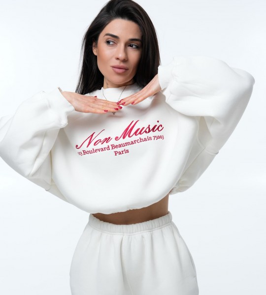 Світшот Non Music White | Showroom By Nona — зображення 2