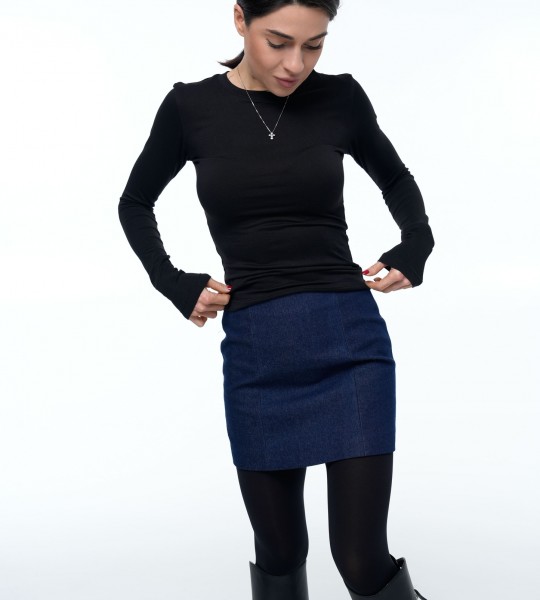 Спідниця Denim Shape Синя | Showroom By Nona — зображення 5 Спідниця Denim Shape Синя | Showroom By Nona — зображення 5