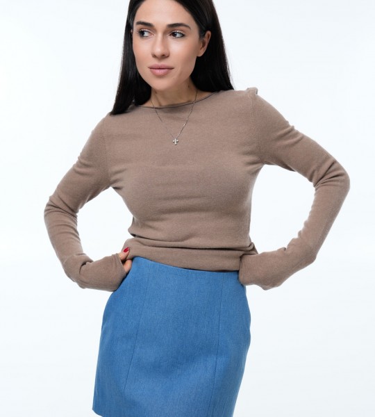 Спідниця Denim Shape Блакитна | Showroom By Nona — зображення 2