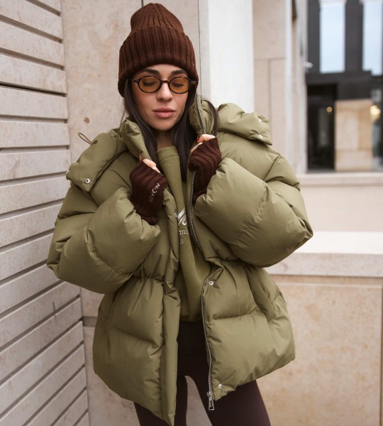 Пуховик Arctic Puff Оливка | Showroom By Nona — зображення 7