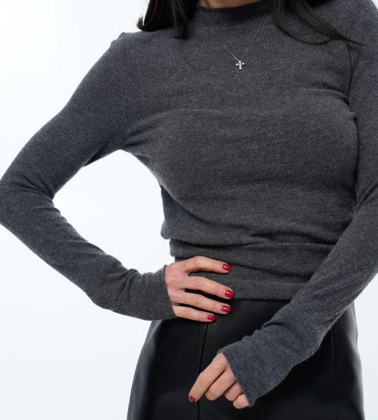 Гольф Smooth Warm Line Графіт | Showroom By Nona — зображення 2