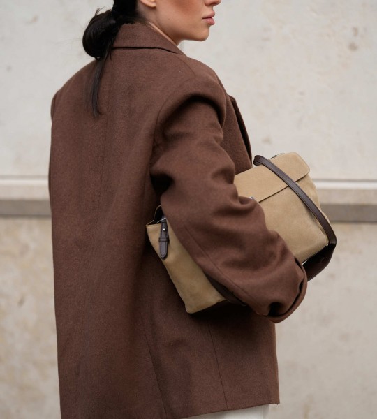 Блейзер Wool Touch Oversize Chocolate | Showroom By Nona — зображення 6 Блейзер Wool Touch Oversize Chocolate | Showroom By Nona — зображення 6