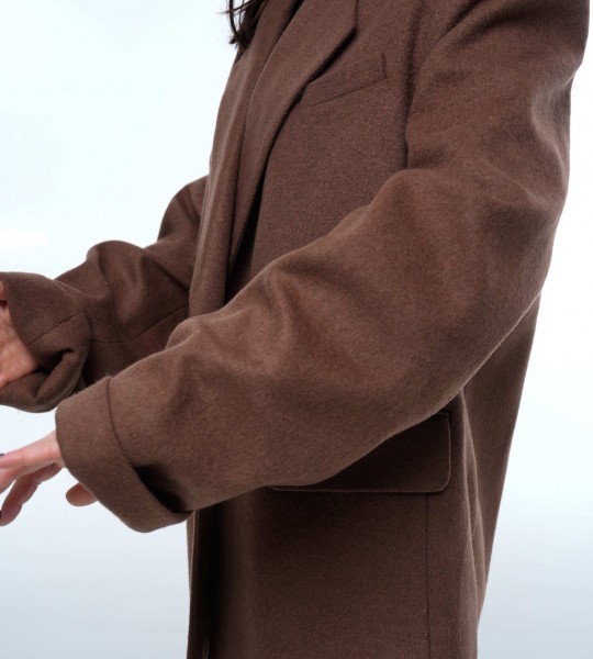 Блейзер Wool Touch Oversize Chocolate | Showroom By Nona — зображення 2
