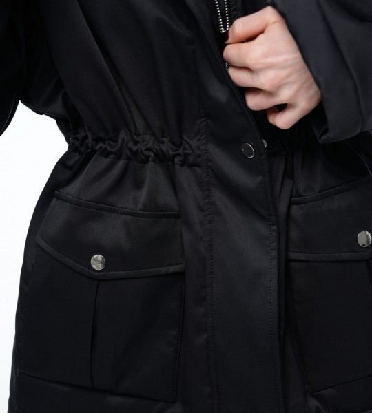 Парка Arctic Flow Black | Showroom By Nona — зображення 7