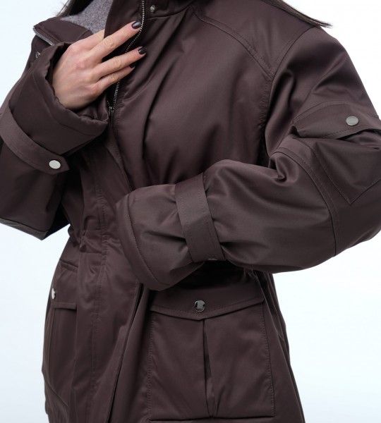 Парка Arctic Flow Chocolate | Showroom By Nona — зображення 2