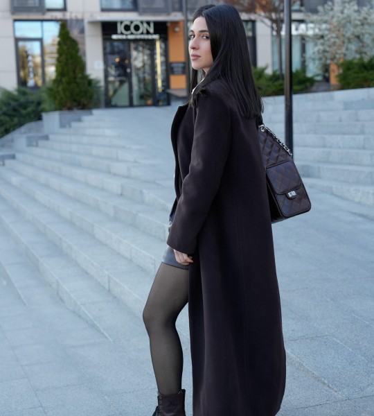 Пальто Core Muse Chocolate | Showroom By Nona — зображення 3