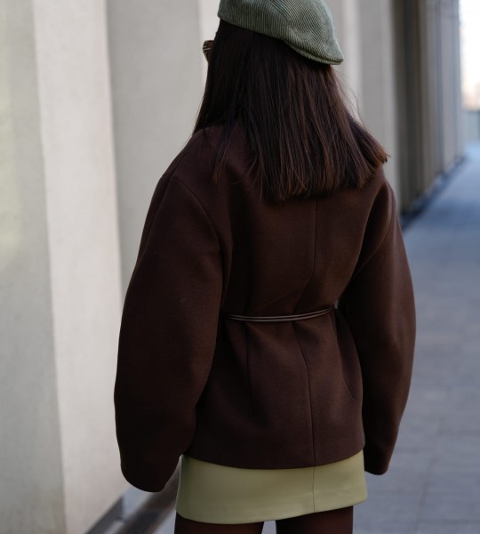 Жакет Élan Wrap Шоколадний | Showroom By Nona — зображення 5 Жакет Élan Wrap Шоколадний | Showroom By Nona — зображення 5