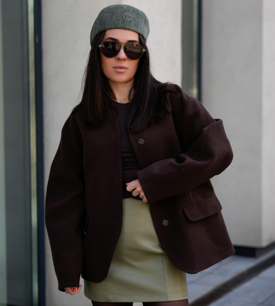 Жакет Élan Wrap Шоколадний | Showroom By Nona — зображення 4 Жакет Élan Wrap Шоколадний | Showroom By Nona — зображення 4