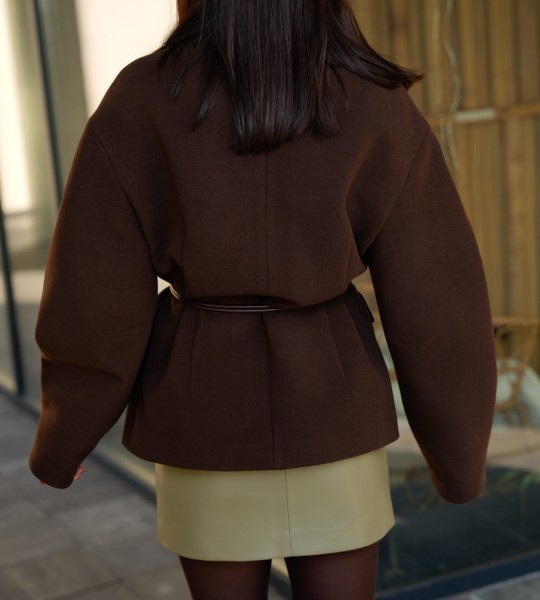 Жакет Élan Wrap Шоколадний | Showroom By Nona — зображення 2 Жакет Élan Wrap Шоколадний | Showroom By Nona — зображення 2