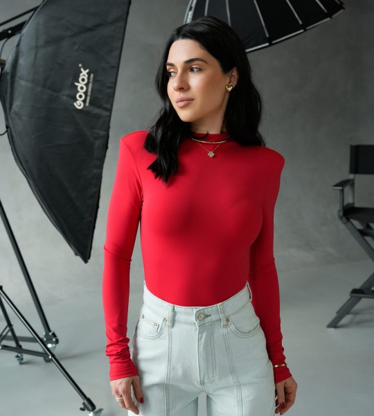 Боді Second Skin Червоний | Showroom By Nona — зображення 5