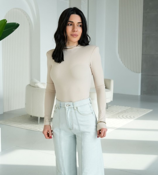 Боді Second Skin Беж | Showroom By Nona — зображення 2