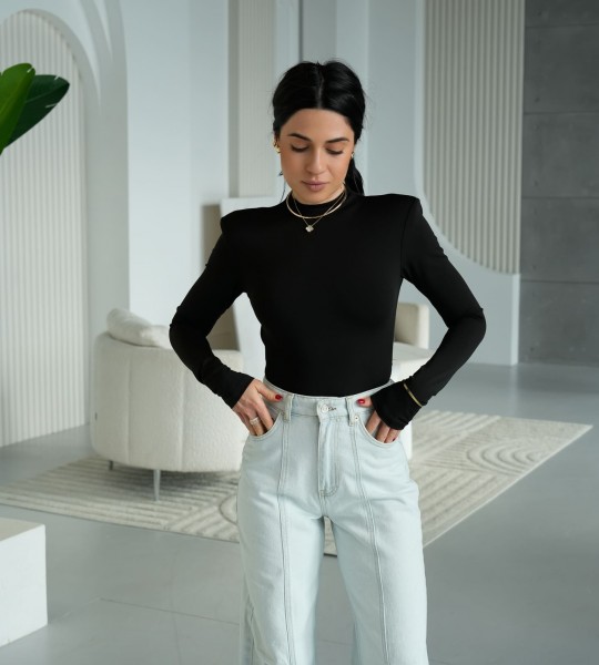 Боді Second Skin Чорний | Showroom By Nona — зображення 2