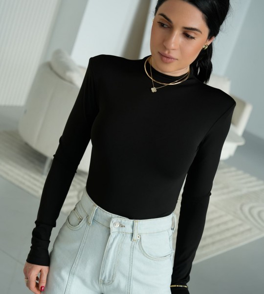 Боді Second Skin Чорний | Showroom By Nona — зображення 5