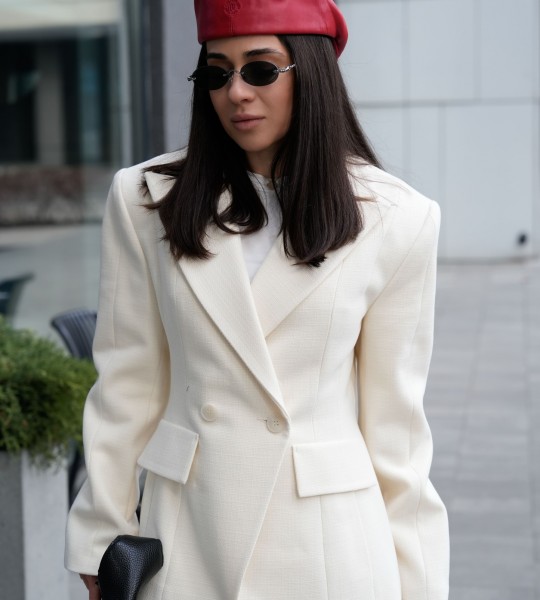 Блейзер Sharp Line Молочний | Showroom By Nona — зображення 7 Блейзер Sharp Line Молочний | Showroom By Nona — зображення 7