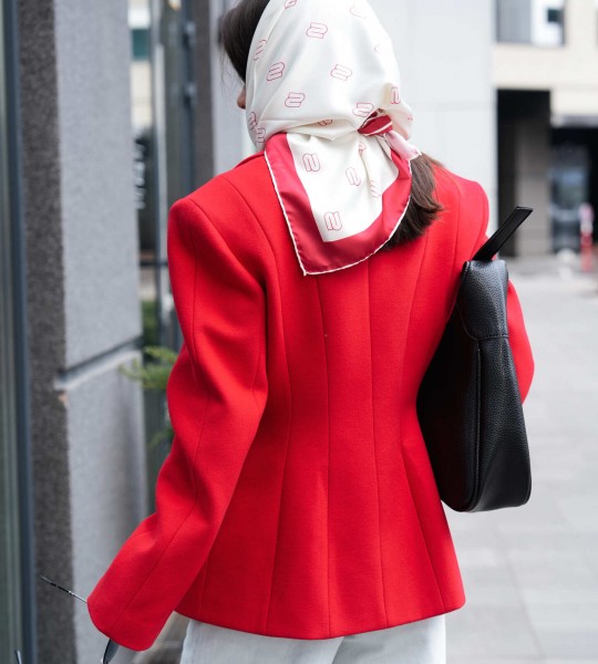 Блейзер Sharp Line Червоний | Showroom By Nona — зображення 7