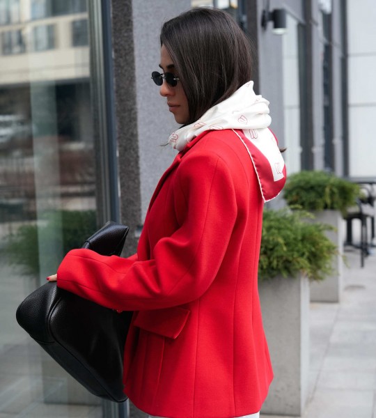 Блейзер Sharp Line Червоний | Showroom By Nona — зображення 6