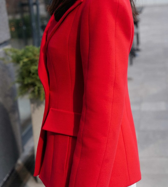 Блейзер Sharp Line Червоний | Showroom By Nona — зображення 2