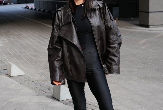 Куртка Urban Edge Leather Шоколадна