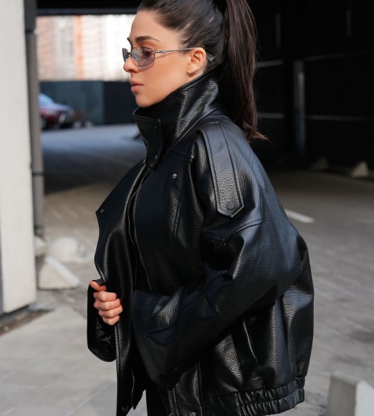 Куртка Urban Edge Leather Чорна | Showroom By Nona — зображення 7 Куртка Urban Edge Leather Чорна | Showroom By Nona — зображення 7