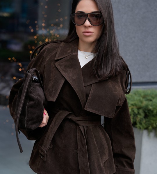 Жакет Suede Flow Шоколад
