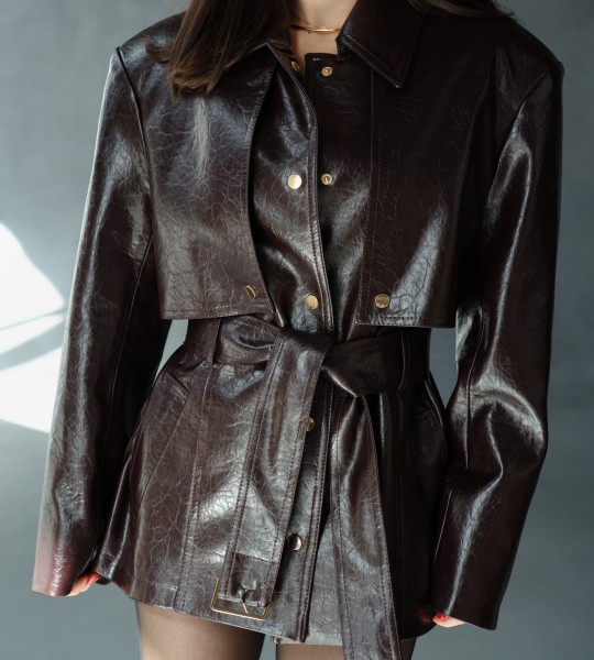 Куртка Dark Aura Chocolate Cherry | Showroom By Nona — зображення 2 Куртка Dark Aura Chocolate Cherry | Showroom By Nona — зображення 2