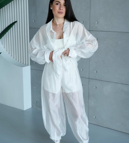 Штани Fluid Veil Білі