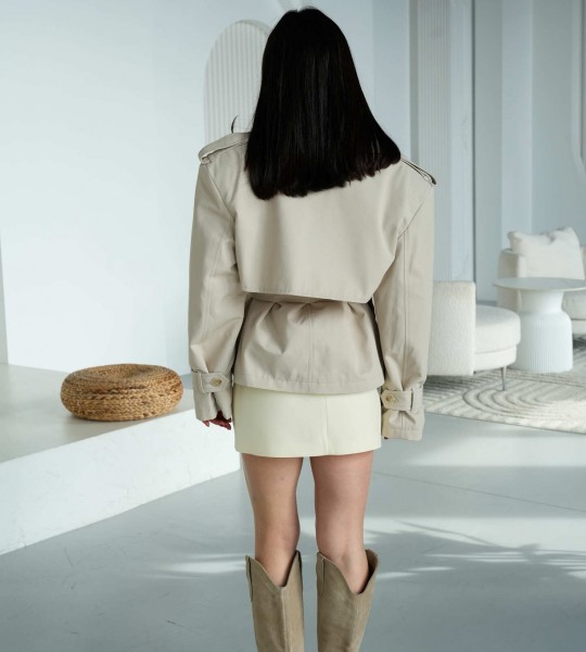 Тренч Elegant Form Холодний Беж | Showroom By Nona — зображення 6