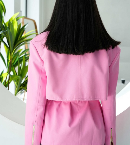 Тренч Belted Form Рожевий | Showroom By Nona — зображення 4